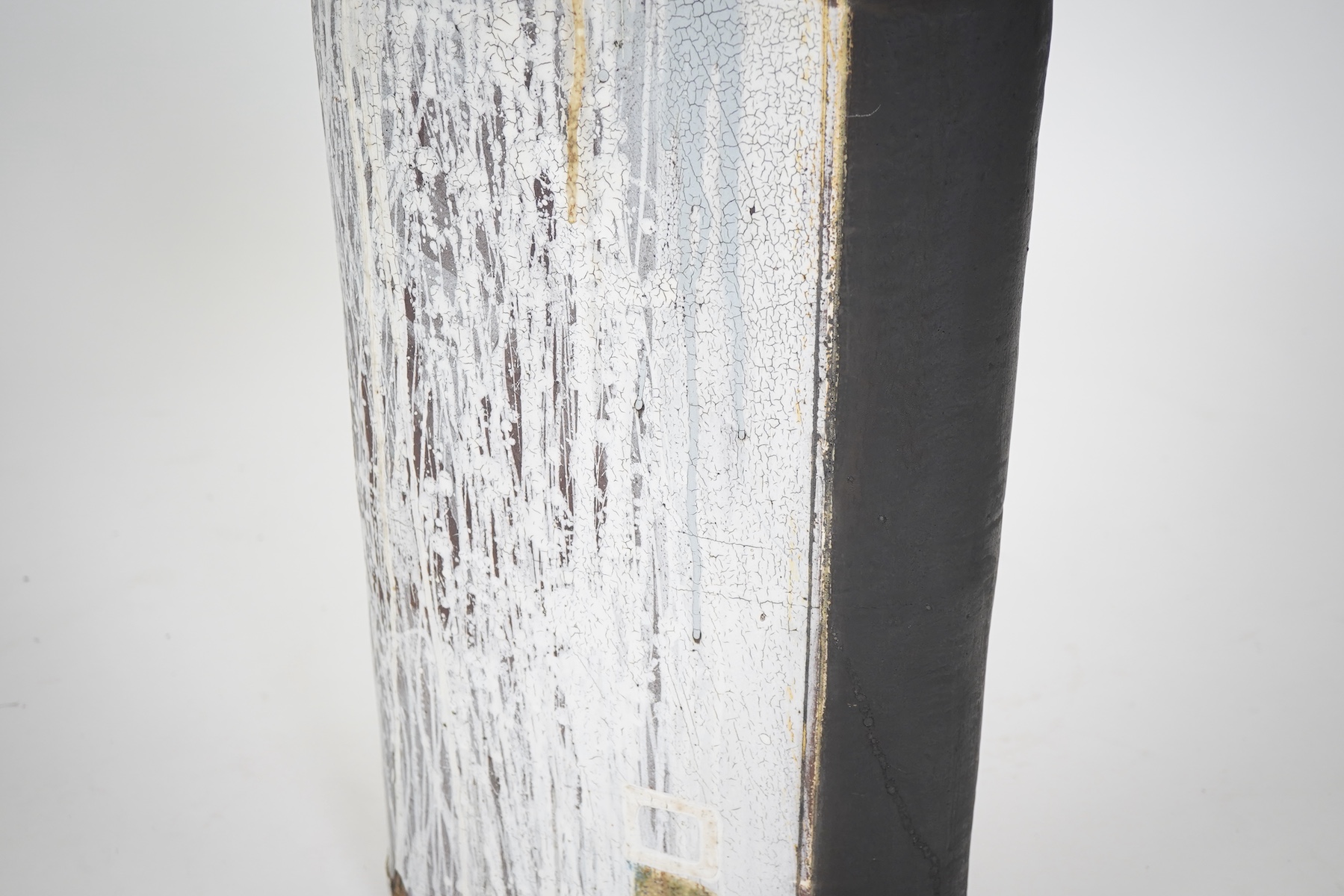 Sam Hall (b. 1967): A large flat-sided stoneware vase